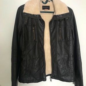 Women’s Brown Bomber Jacket size Large